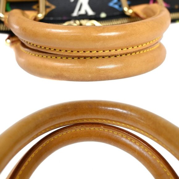 LOUIS VUITTON LV Logo Alma Hand Bag Monogram Multi Leather Black M92646 - Picture 7 of 16